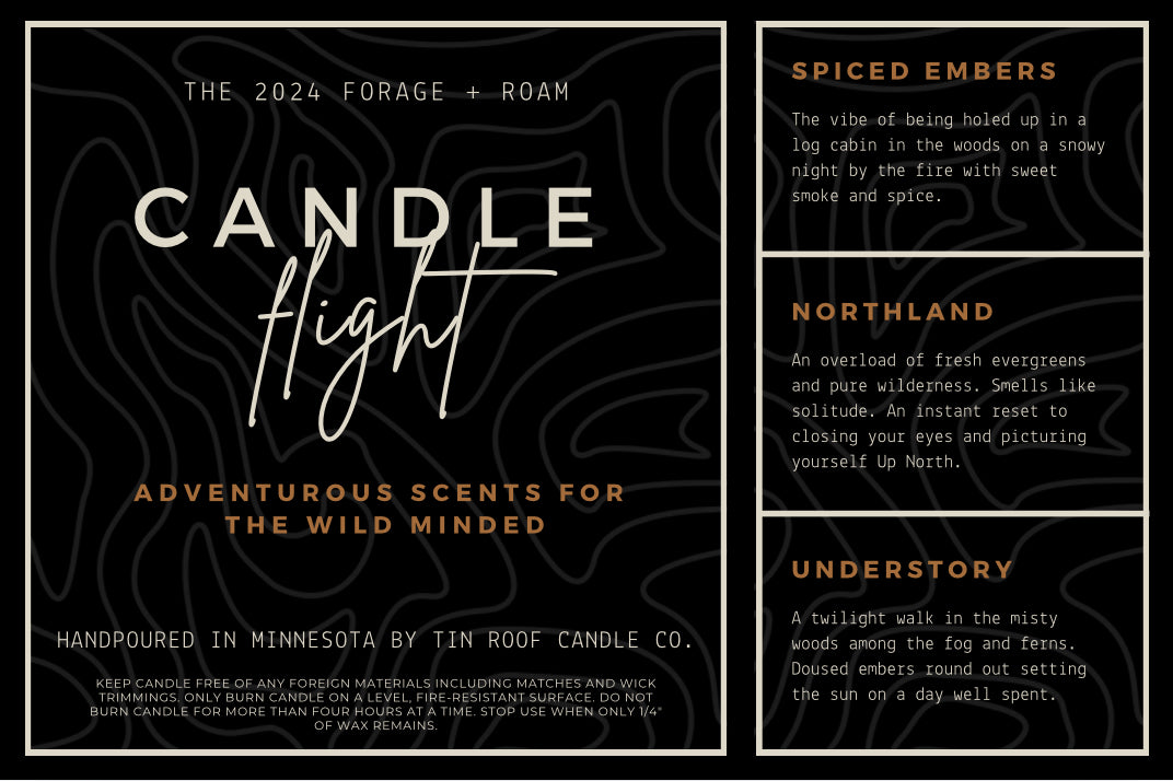 Forage + Roam Soy Candle Flight