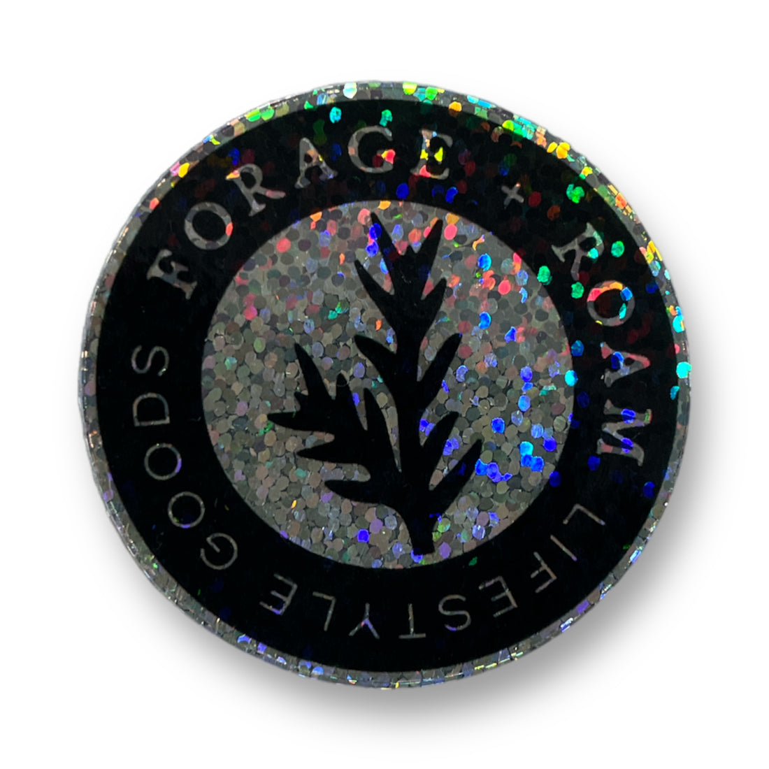 Holographic Glitter Spruce Tip Sticker